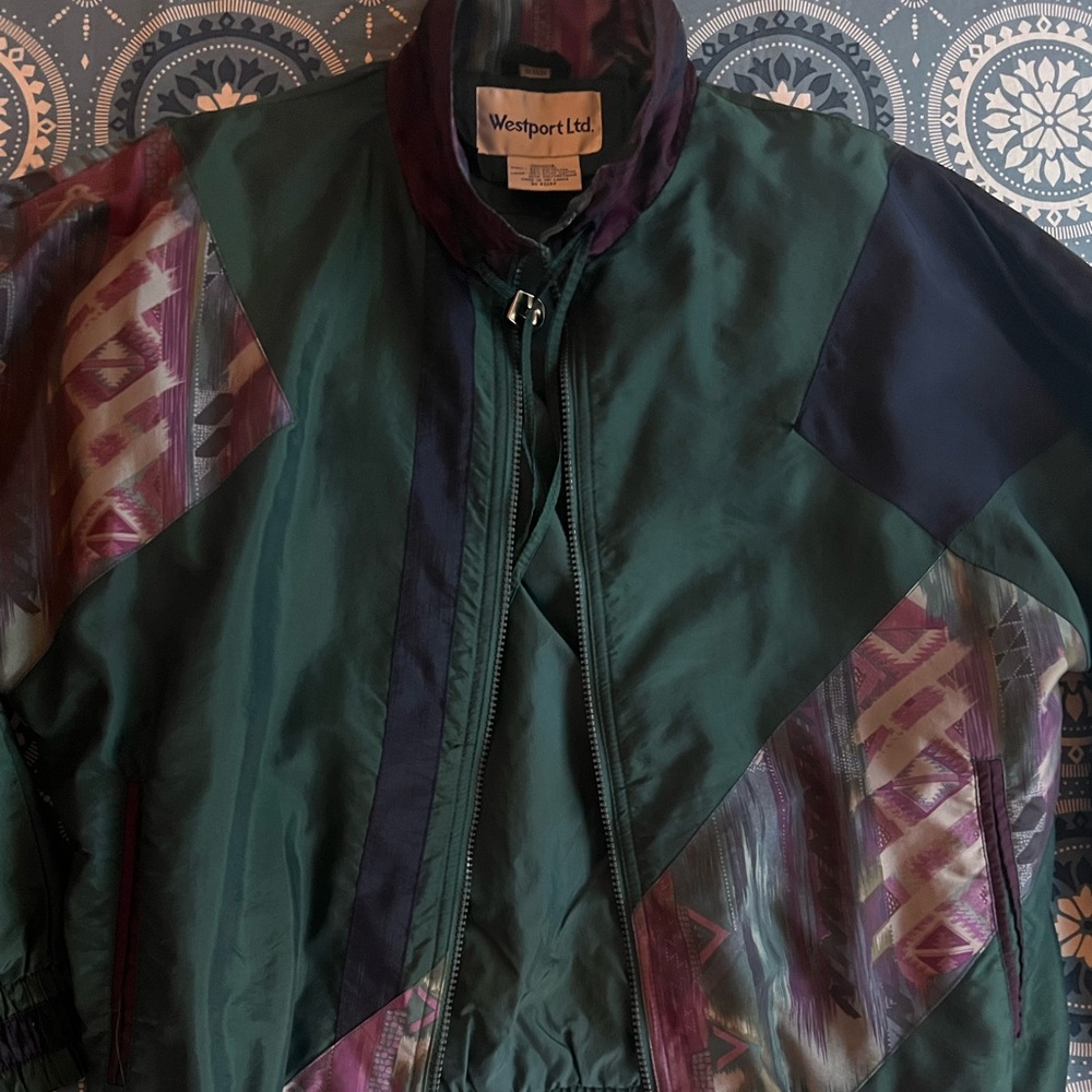 Vintage Windbreaker 90’s Printed Westport Ltd. Jacket Size M